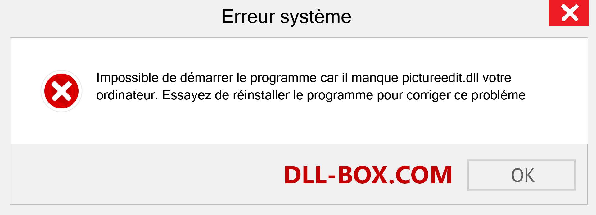 Le fichier pictureedit.dll est manquant ?. Télécharger pour Windows 7, 8, 10 - Correction de l'erreur manquante pictureedit dll sur Windows, photos, images